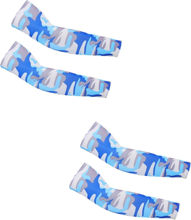 PFFY 2 Pairs UV Protection Cooling Arm Sleeves for Men and Women UPF 50 Sun Sleeve - Image 1
